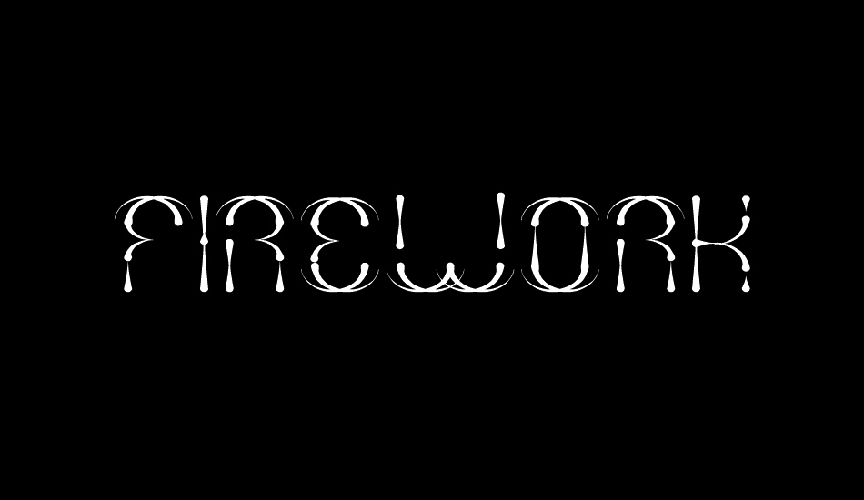 firework font big