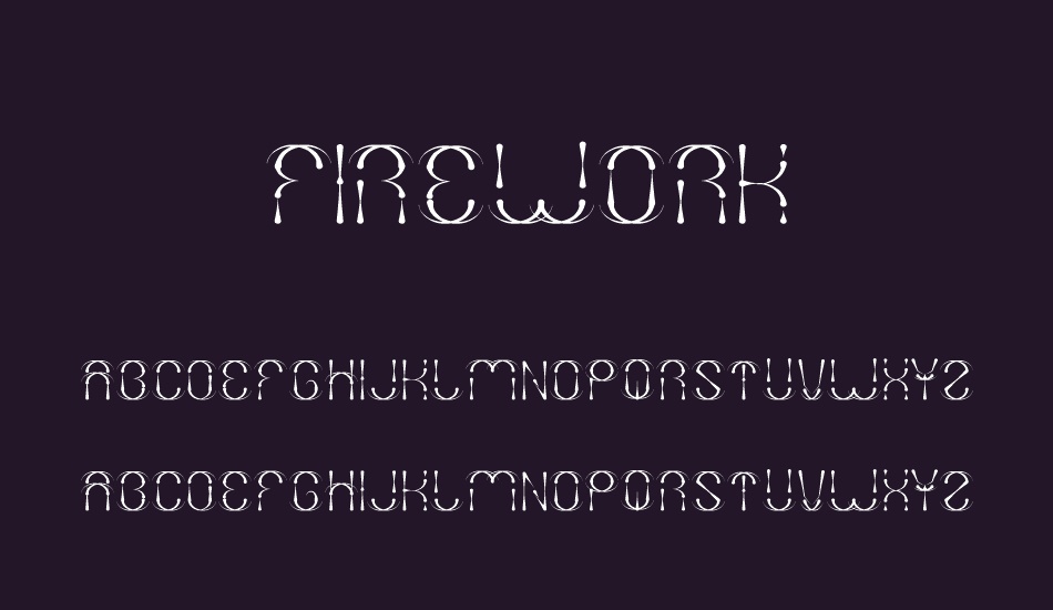 firework font