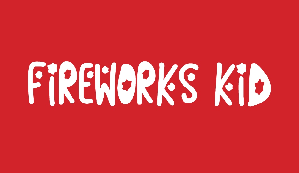 Fireworks Kid font big