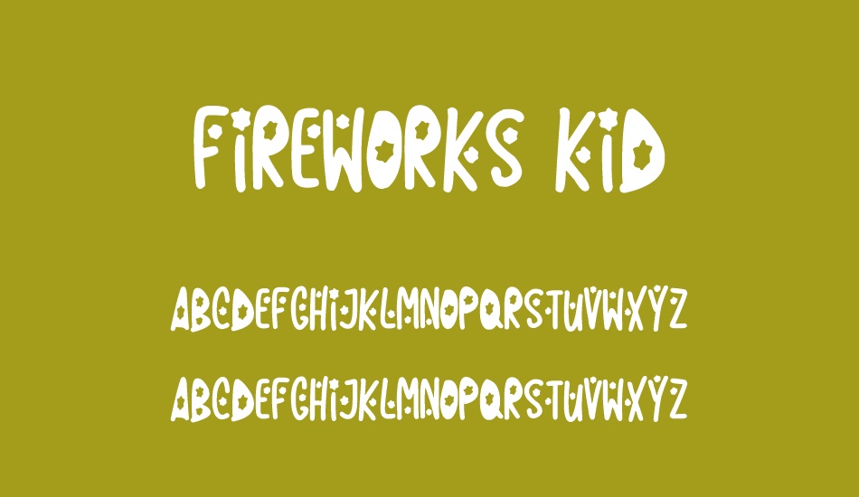 Fireworks Kid font