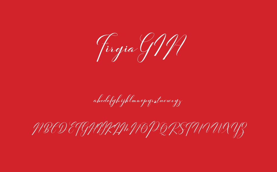 Firgia Gia font