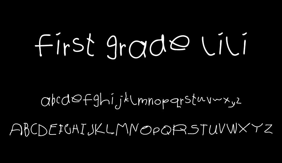 first grade lili font