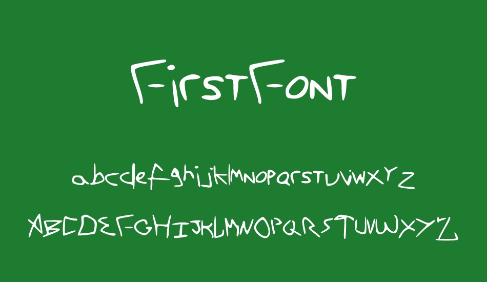 FirstFont font