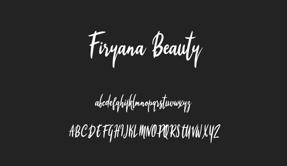 Firyana Beauty font