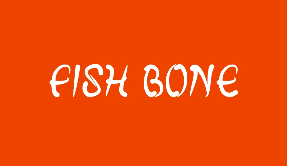 fish bone font big