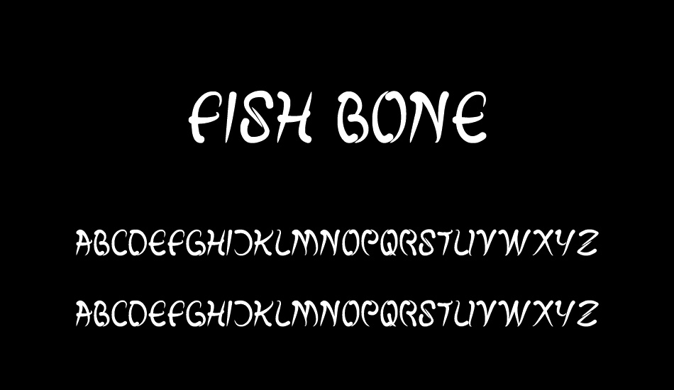 fish bone font