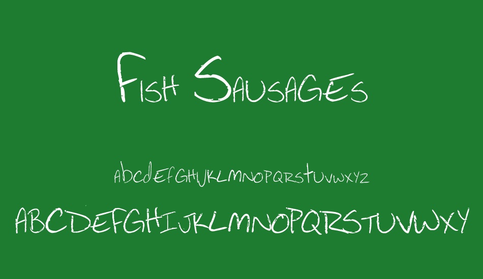 Fish Sausages font