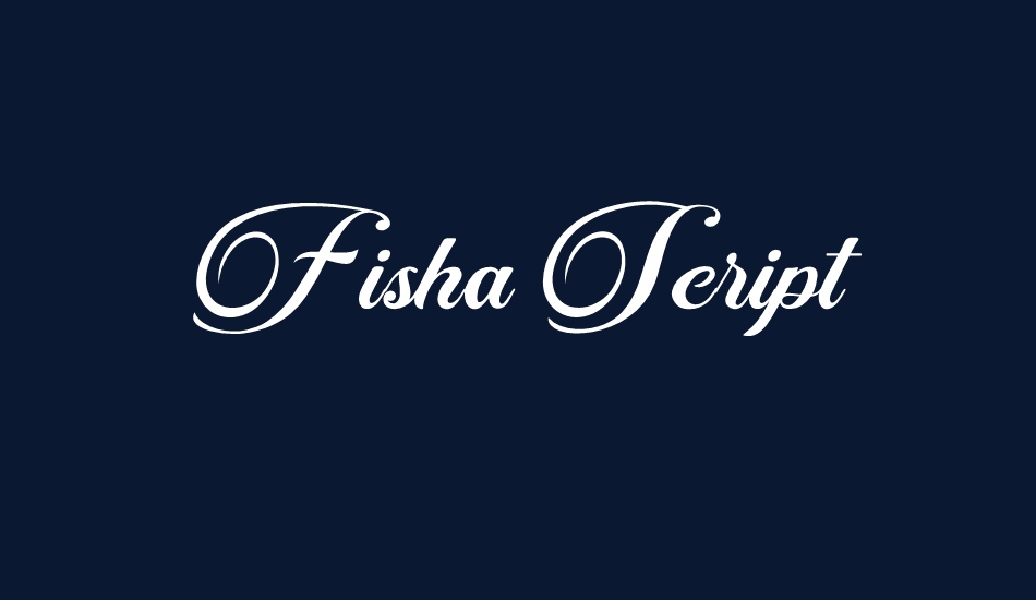 Fisha Script font big