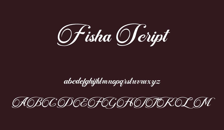 Fisha Script font