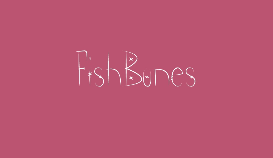 FishBones font big