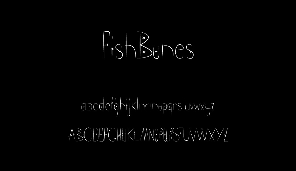 FishBones font