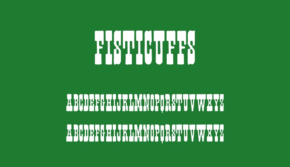 Fisticuffs font