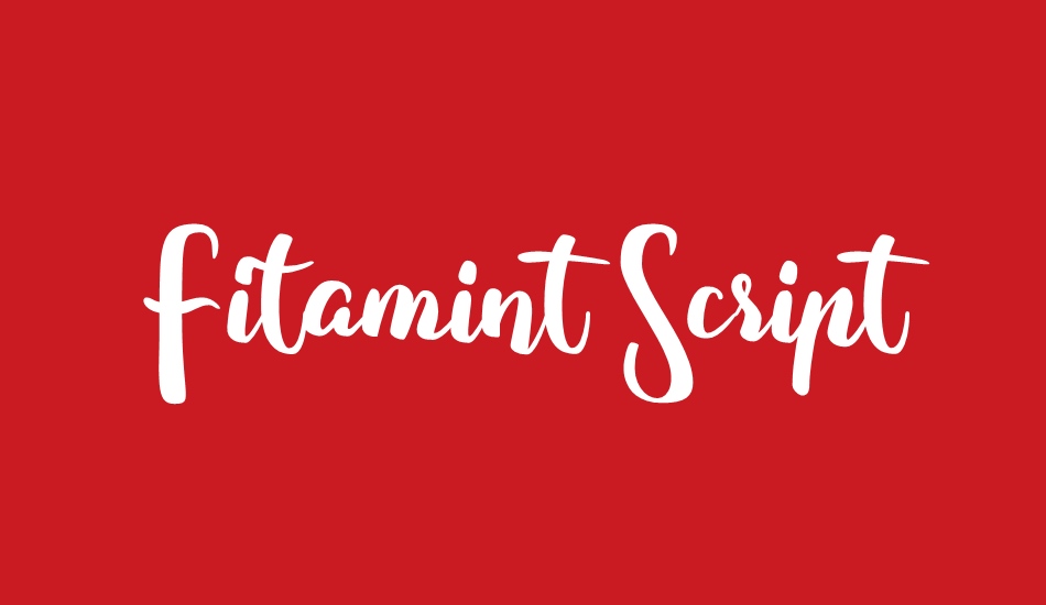 Fitamint Script font big