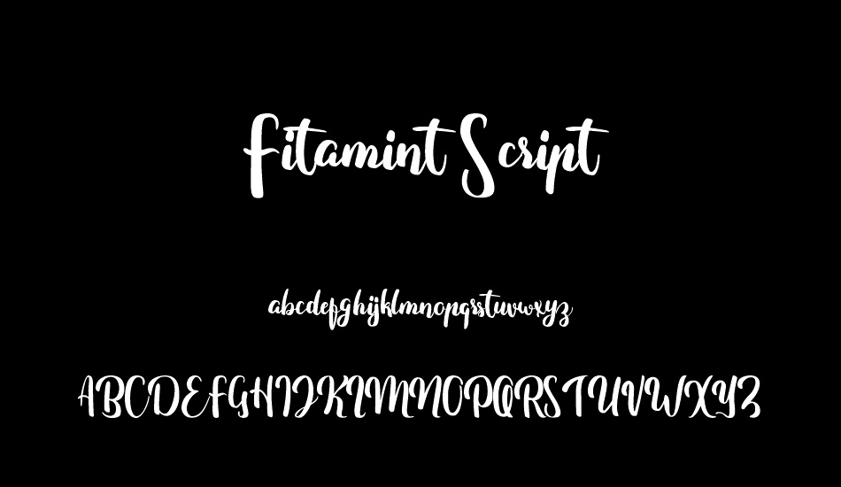 Fitamint Script font