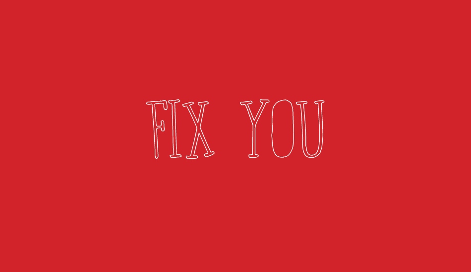 Fix You font big