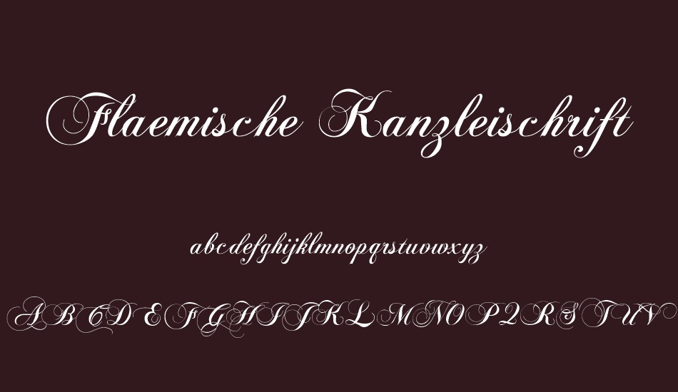 Flaemische Kanzleischrift font