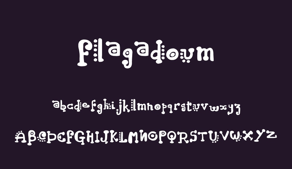 Flagadoum font