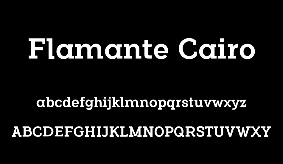 Flamante Cairo font