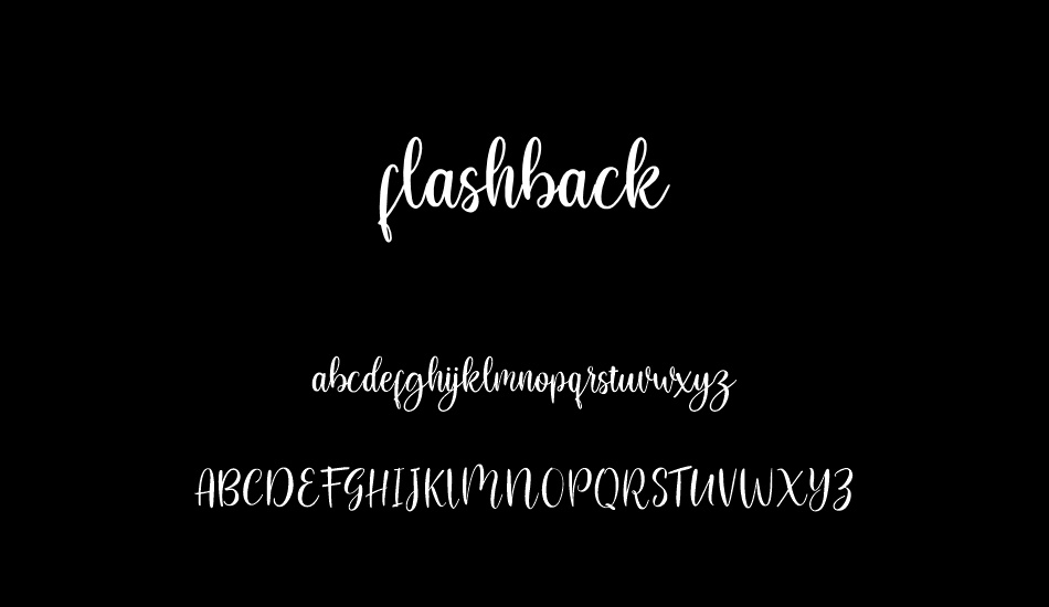 flashback font