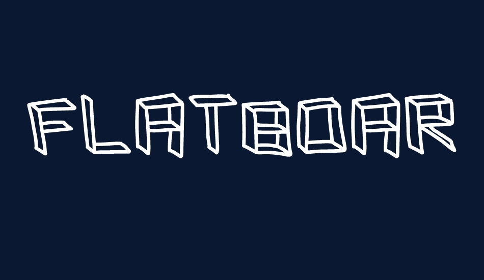 flatboard font big