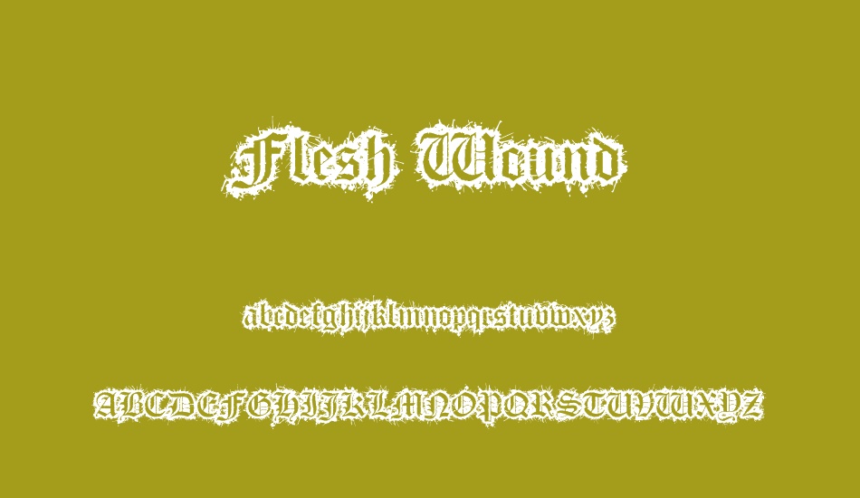 Flesh Wound font