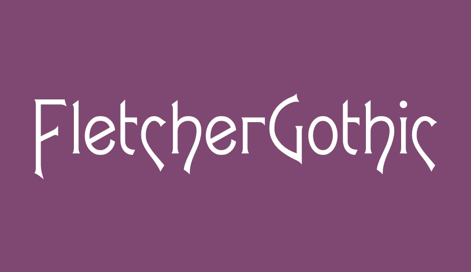 FletcherGothicFLF font big