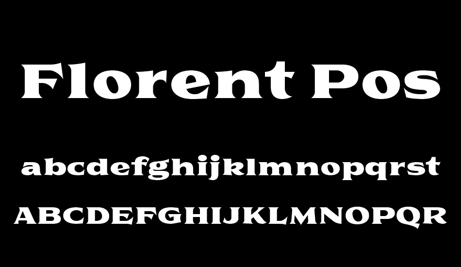 Florent PosterTwo font