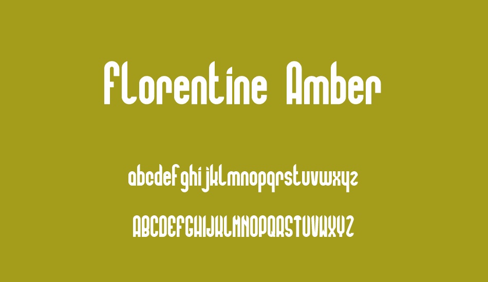 Florentine Amber font