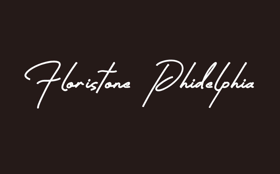 Floristone Phidelphia font big