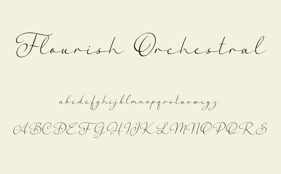 Flourish Orchestral font