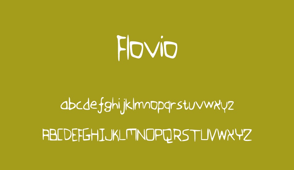 Flovio font