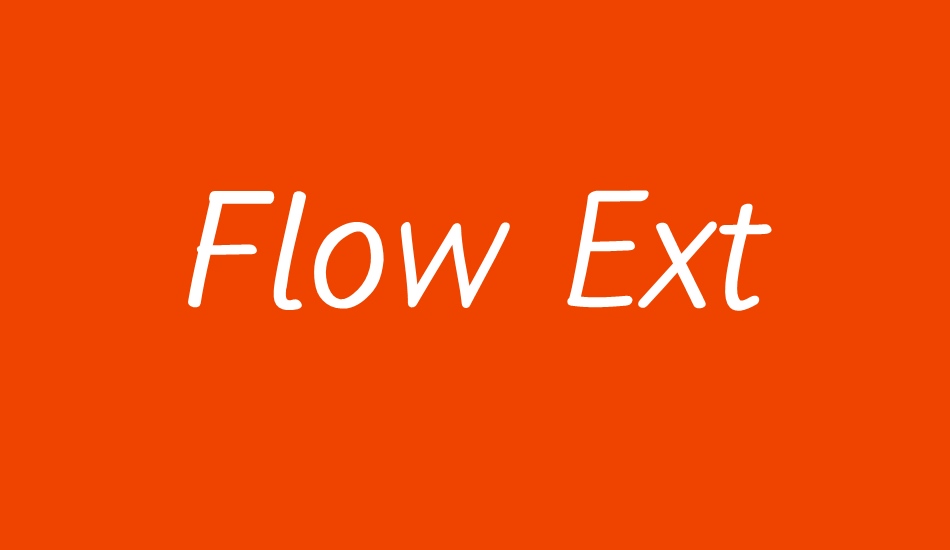 Flow Ext font big