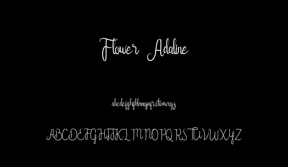 Flower Adaline font