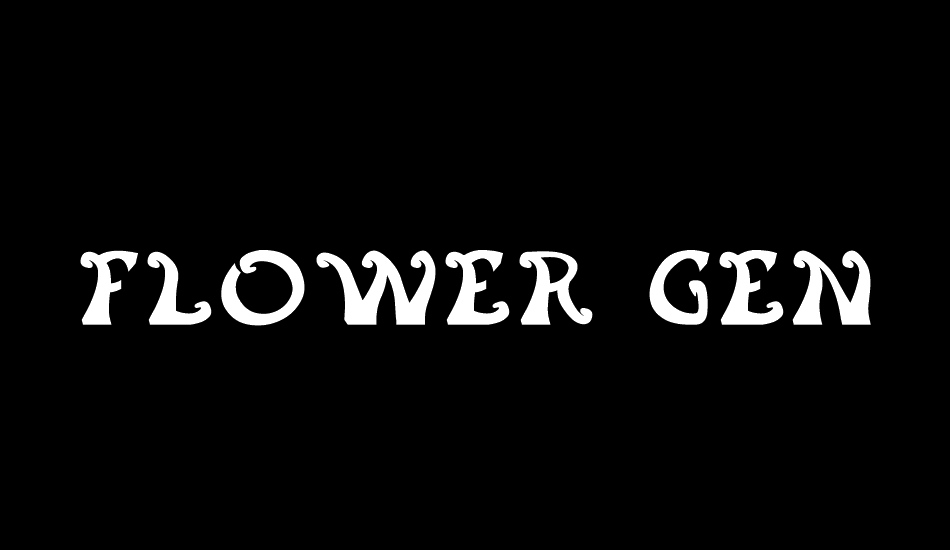 flower generation font big