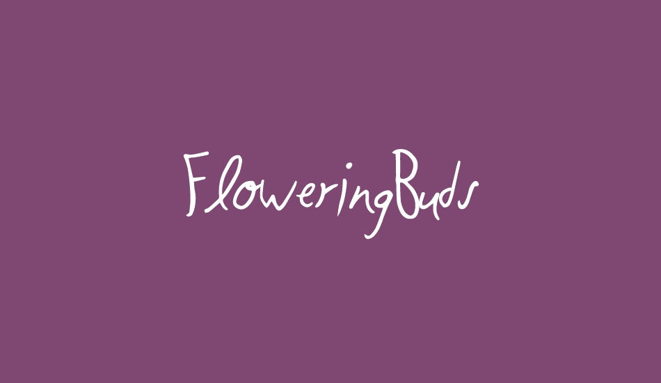 FloweringBuds font big