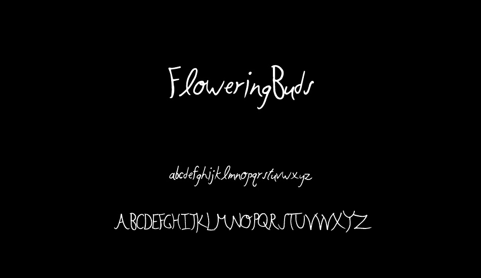 FloweringBuds font