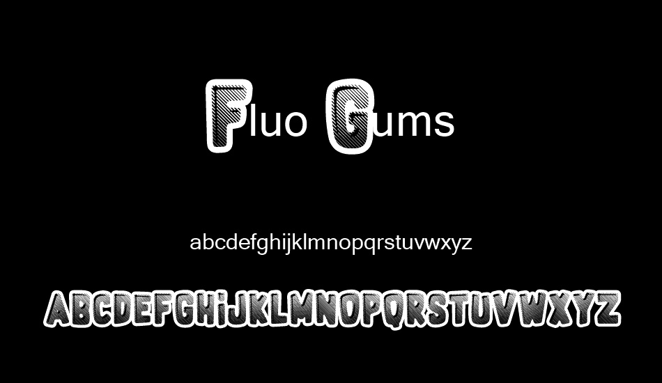 Fluo Gums font