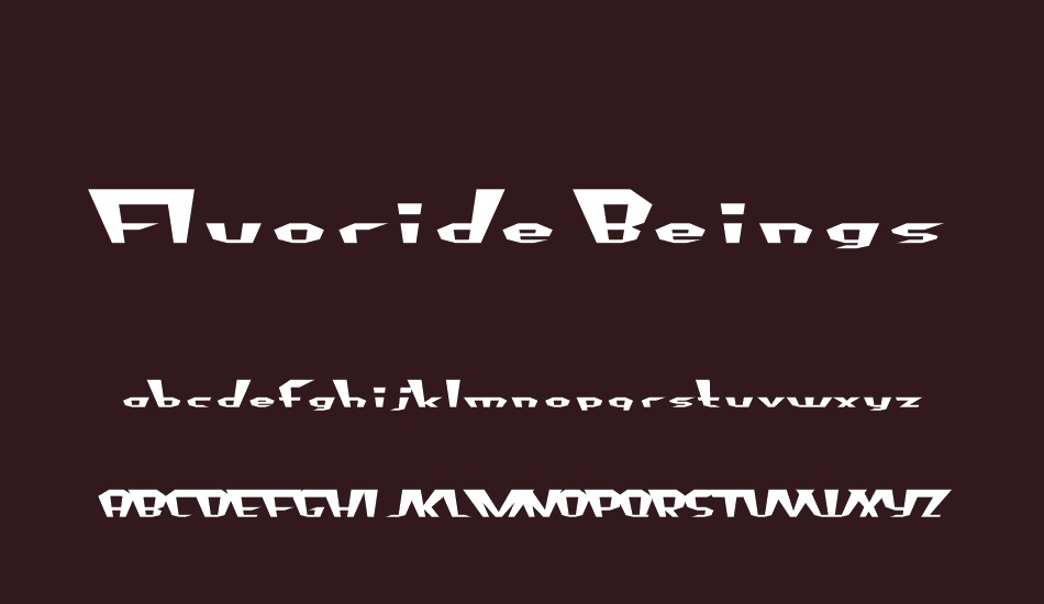 Fluoride Beings font