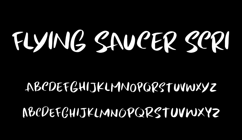 Flying Saucer Script DEMO font