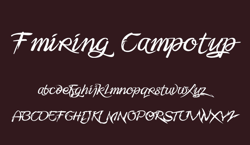 Fmiring Campotype One font