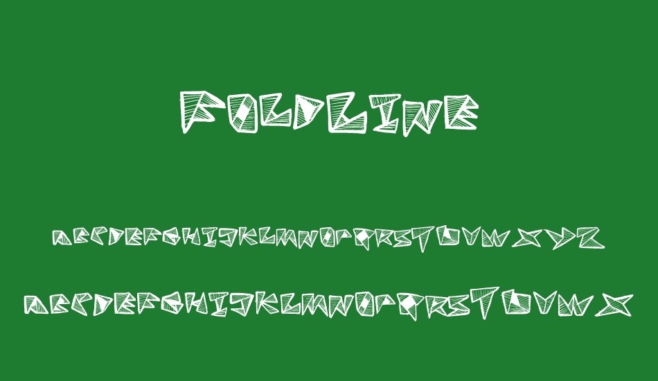 FoldLine font