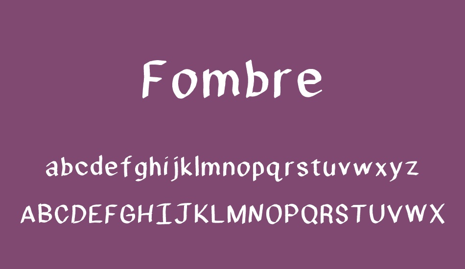 Fombre font