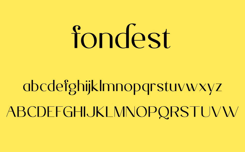 Fondest font