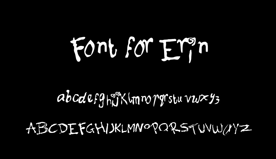 Font for Erin font