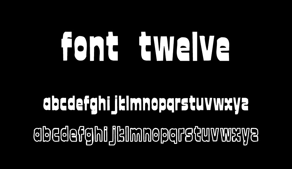 font twelve font