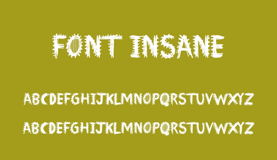 Font Insane font