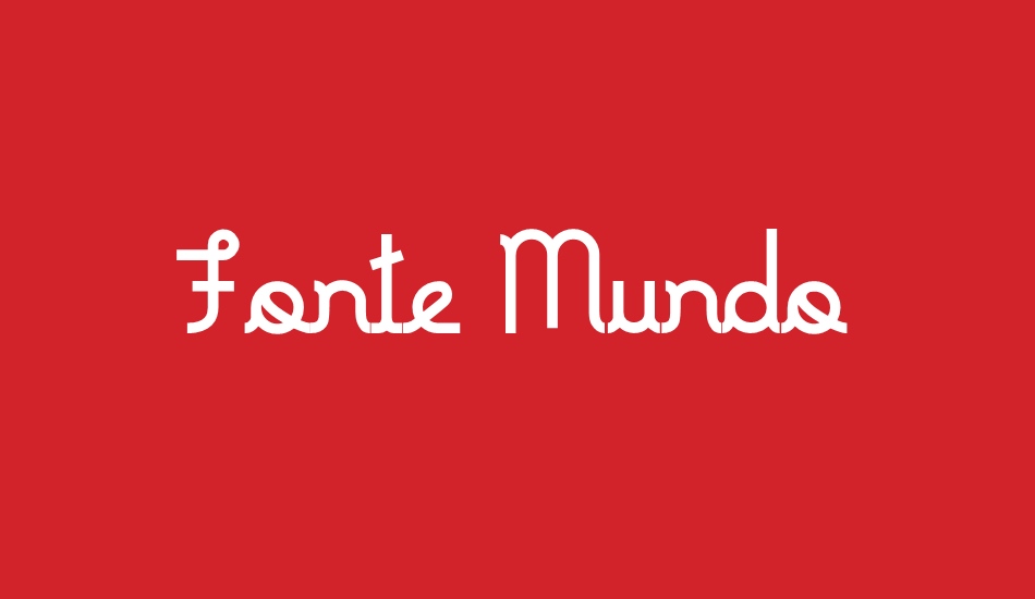 Fonte Mundo font big