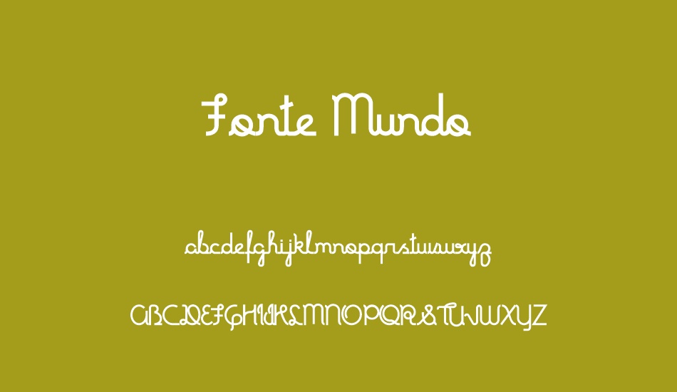 Fonte Mundo font