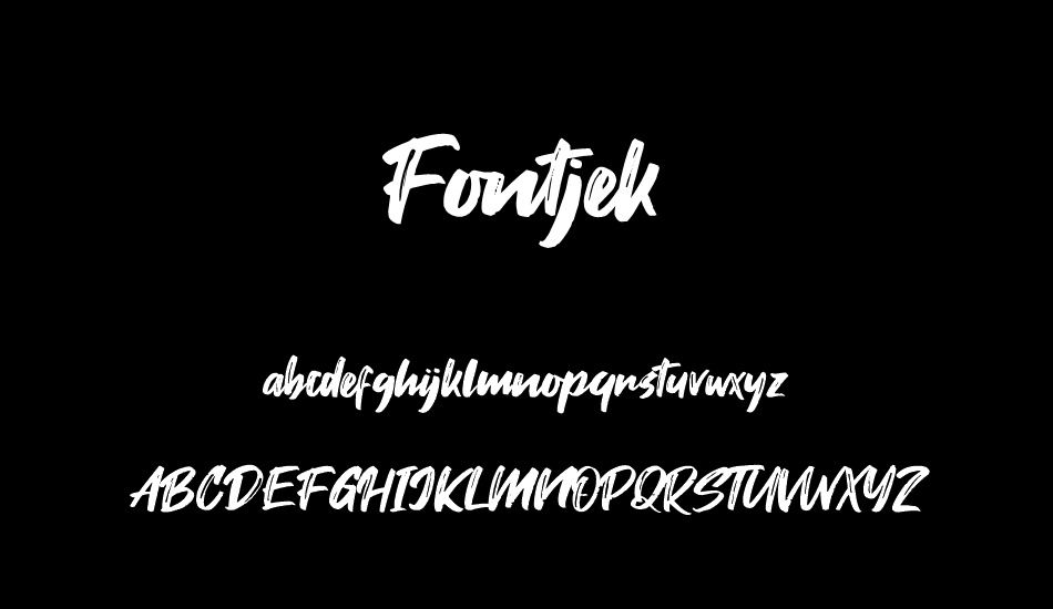 Fontjek font