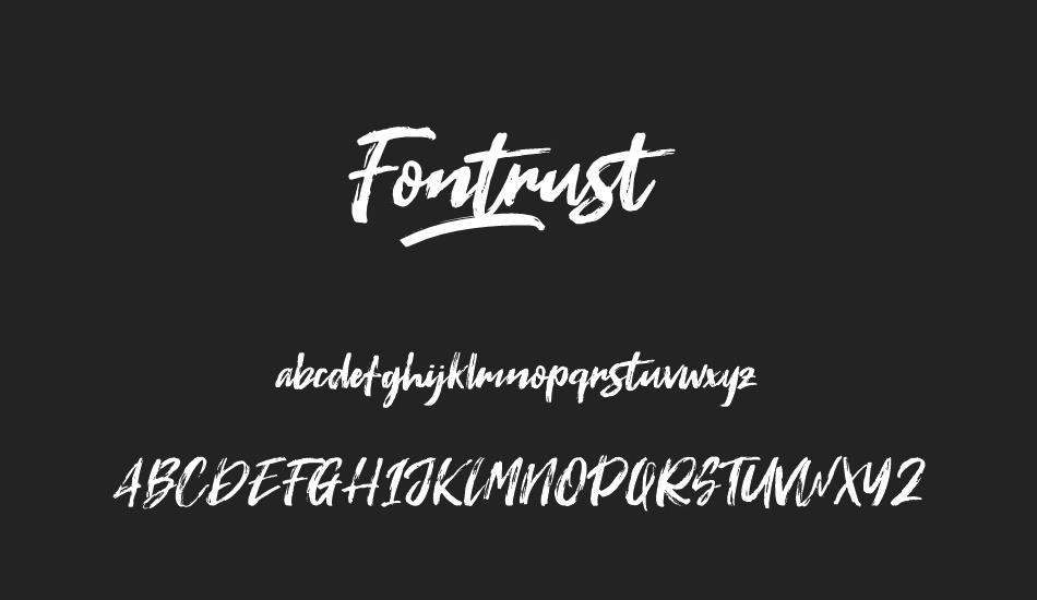 Fontrust font